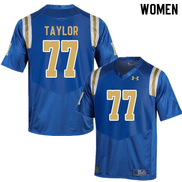 Women #77 Beau Taylor UCLA Bruins College Football Jerseys Sale-Blue